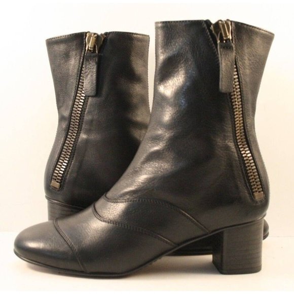 Chloé Black Leather Lexie Ankle Booties Womens Size EUR 36M - Picture 4 of 10